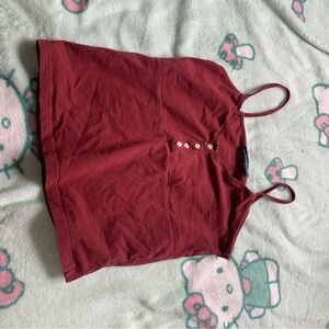 Brandy Melville Burgundy tank top